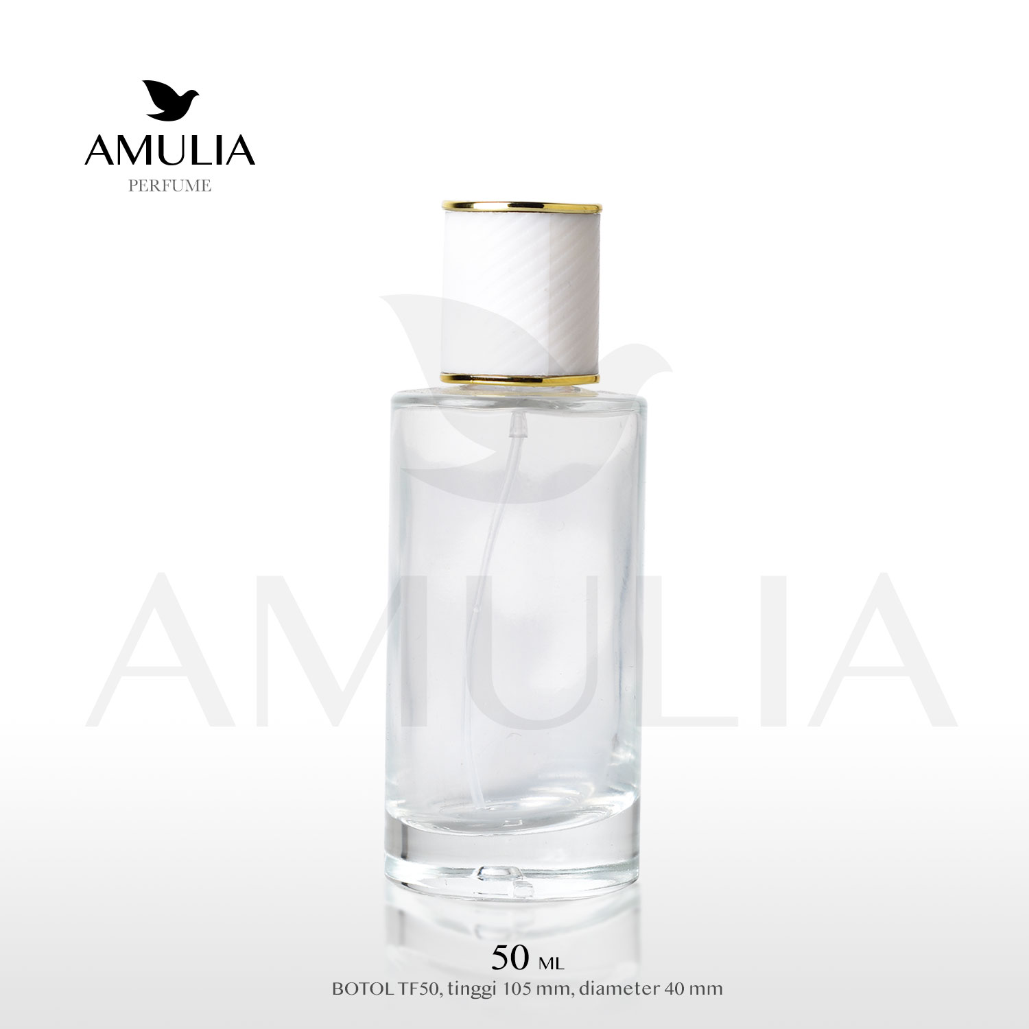 botol parfum kaca spray parfum draft tf50 50ml