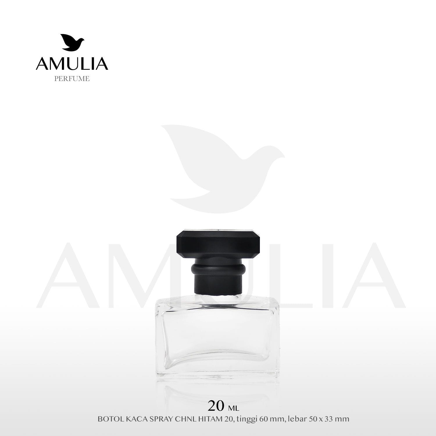 botol parfum chanel hitam pendek 20ml