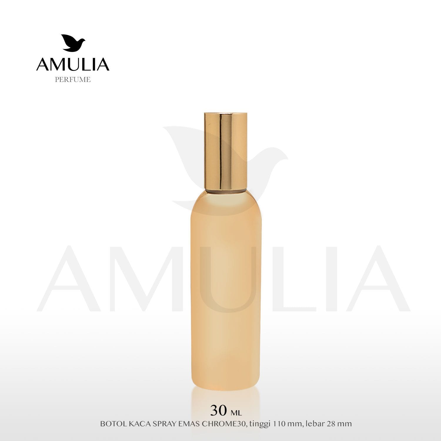 botol parfum emas chrome 30ml