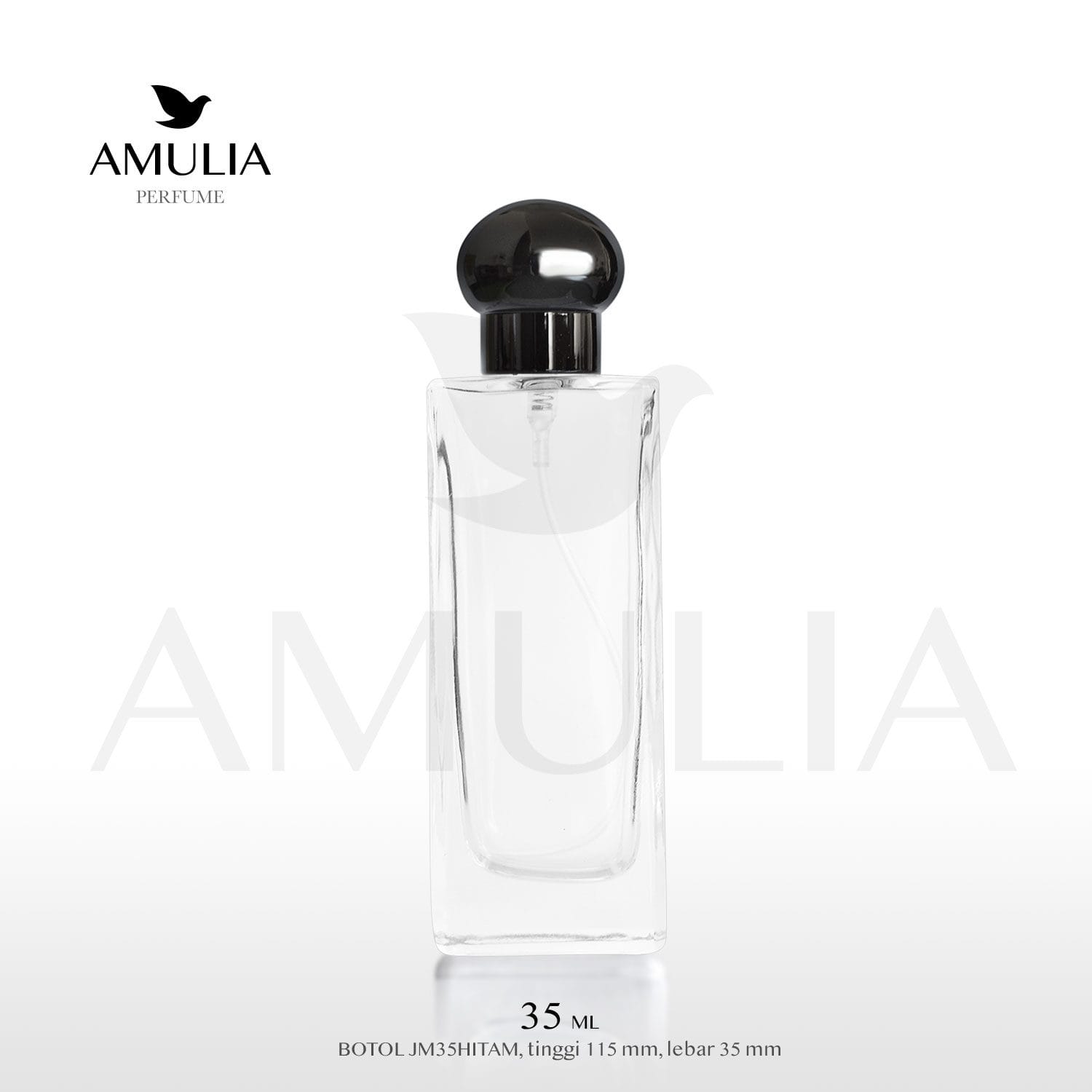 botol parfum kaca jm35hitam 35ml