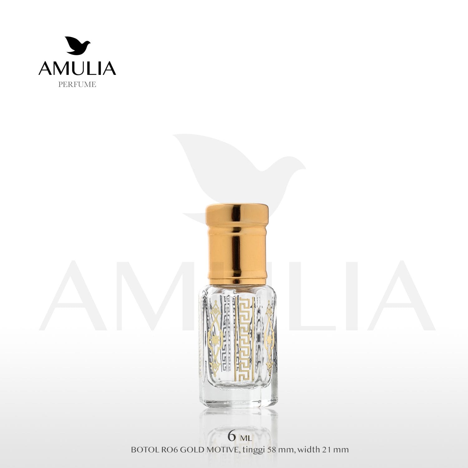 botol roll on 6ml gold motive