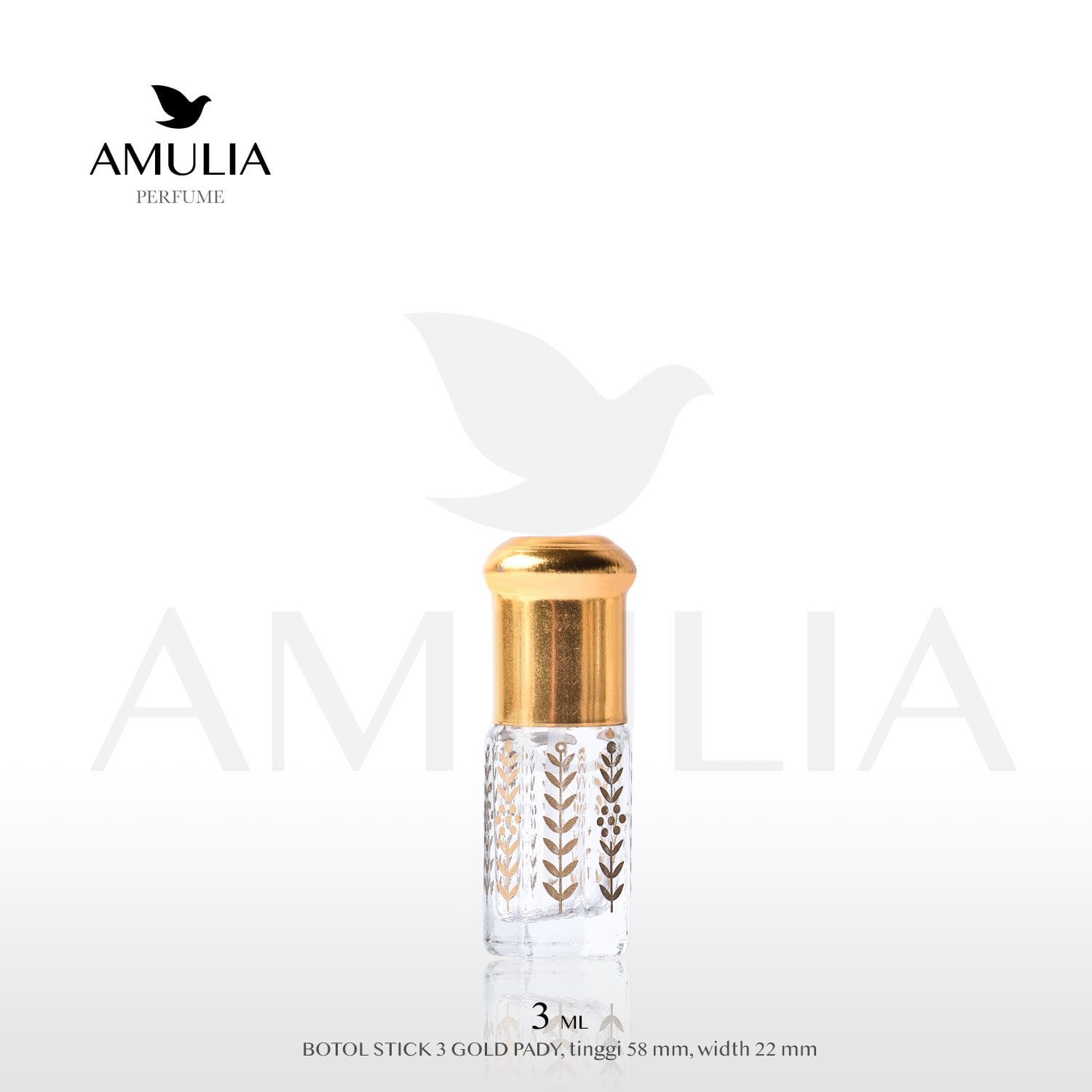 botol stick 3ml gold pady