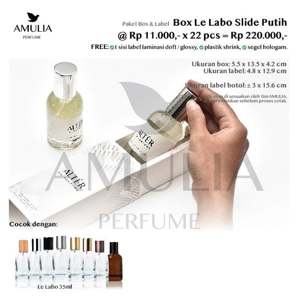 paket box parfum brand sendiri le labo