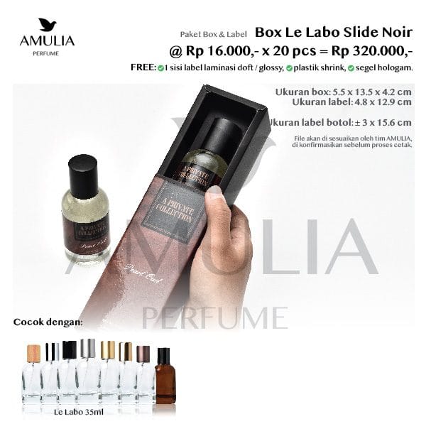 paket box parfum le labo hitam