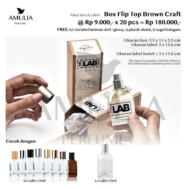 paket box parfum merek sendiri le labo